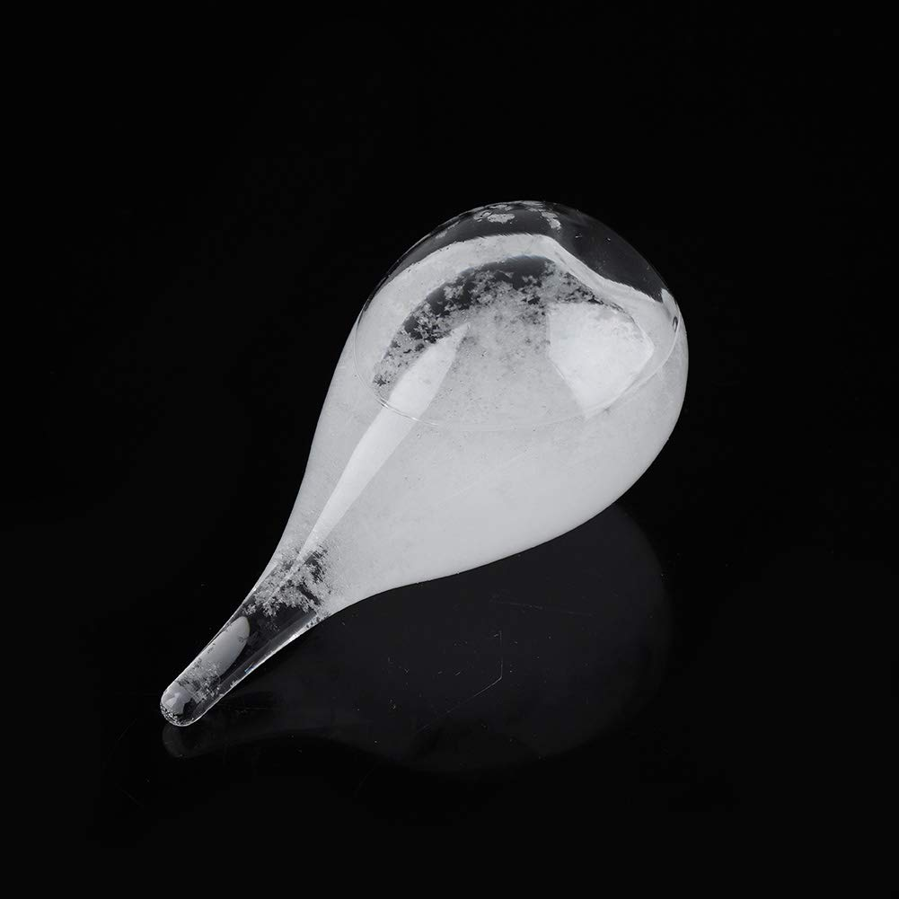 Glass Creative Drop-Shaped Glass Bottle Desktop Weather Station Weather Predictor Stations image number 3