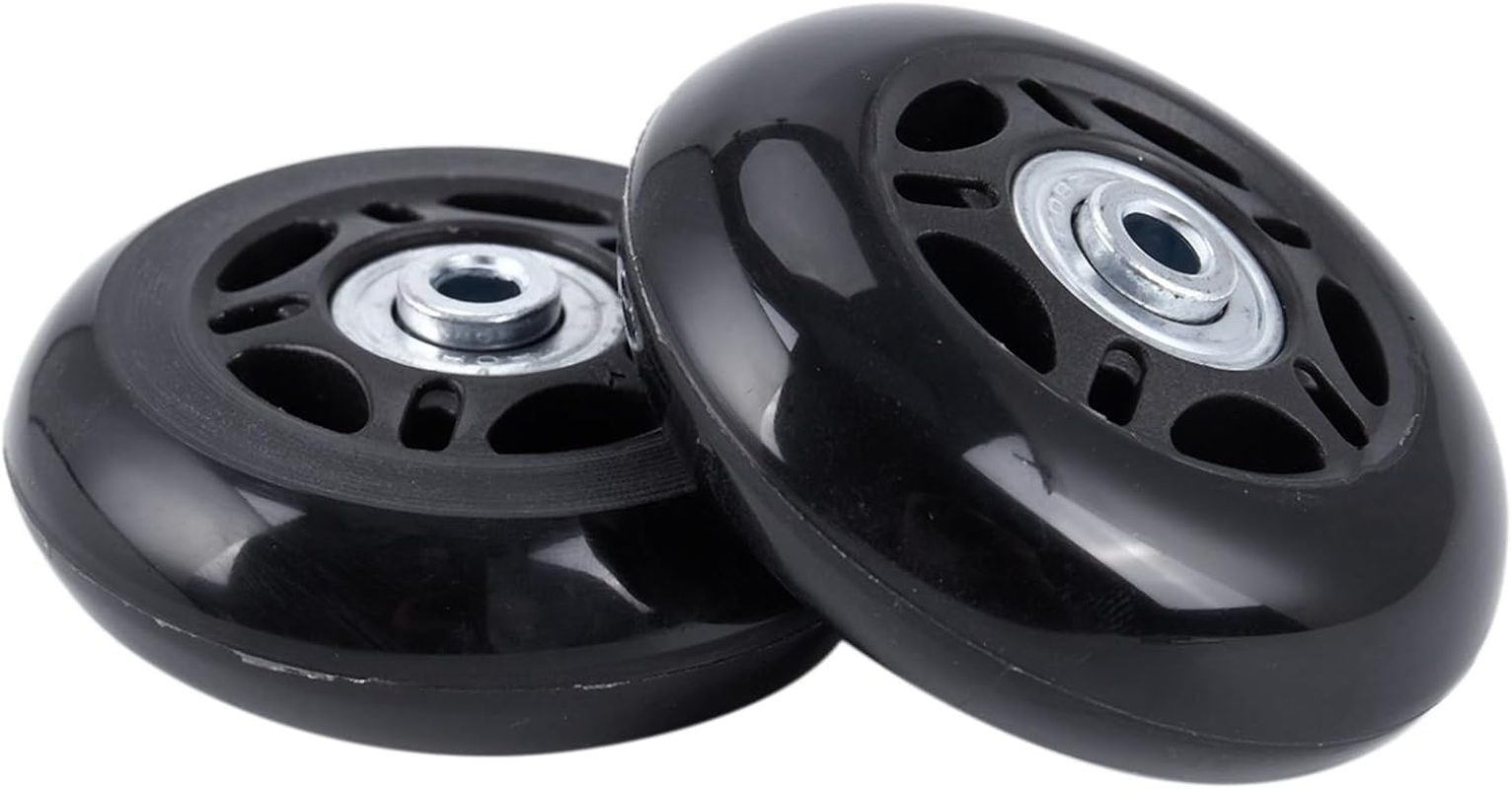 4 Set Luggage Suitcase Replacement Wheels Axles and Wrench Repair Set OD 68Mm image number 4