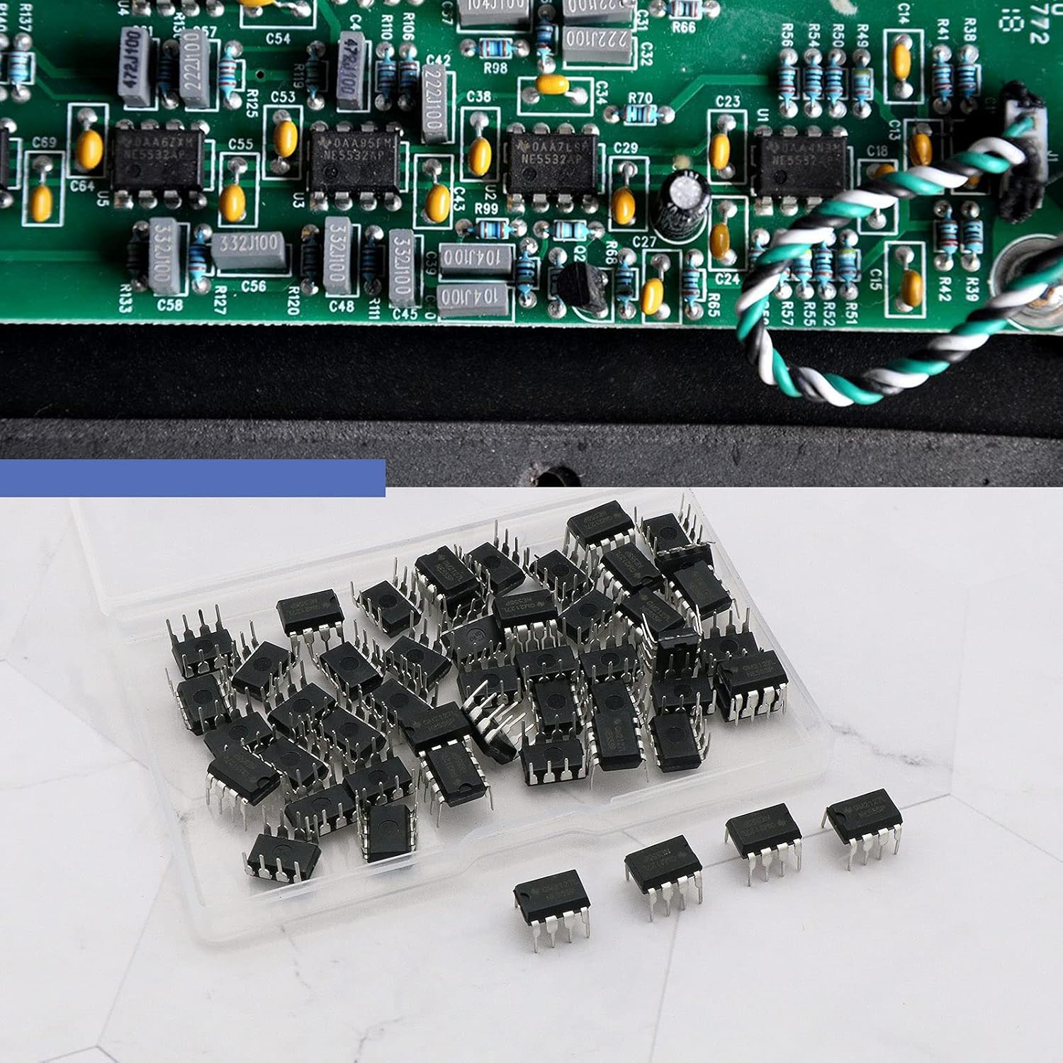 Emsea 50Pcs NE555P NE555 DIP 8 Single Bipolar Precision Timers 4.5V-18V 10Ma image number 6