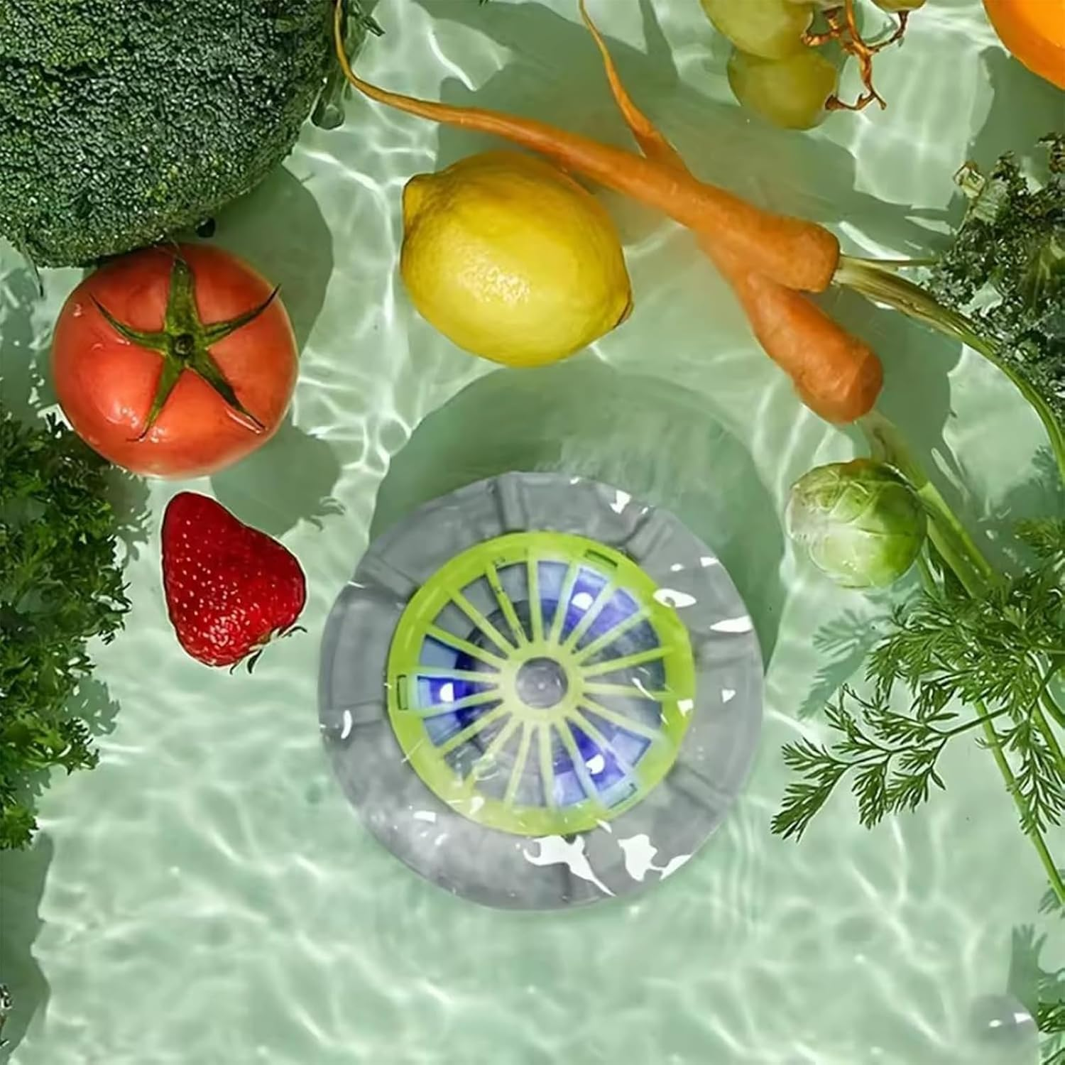 Seattleget Efficient Portable Fruit and Vegetable Washers, Seattleget Ultrasonic Vegetable Cleaner, Rechargeable Fruits Washing Machine, for Cleaning Fruits, Meat, Vegetables (1 PCS) image number 3