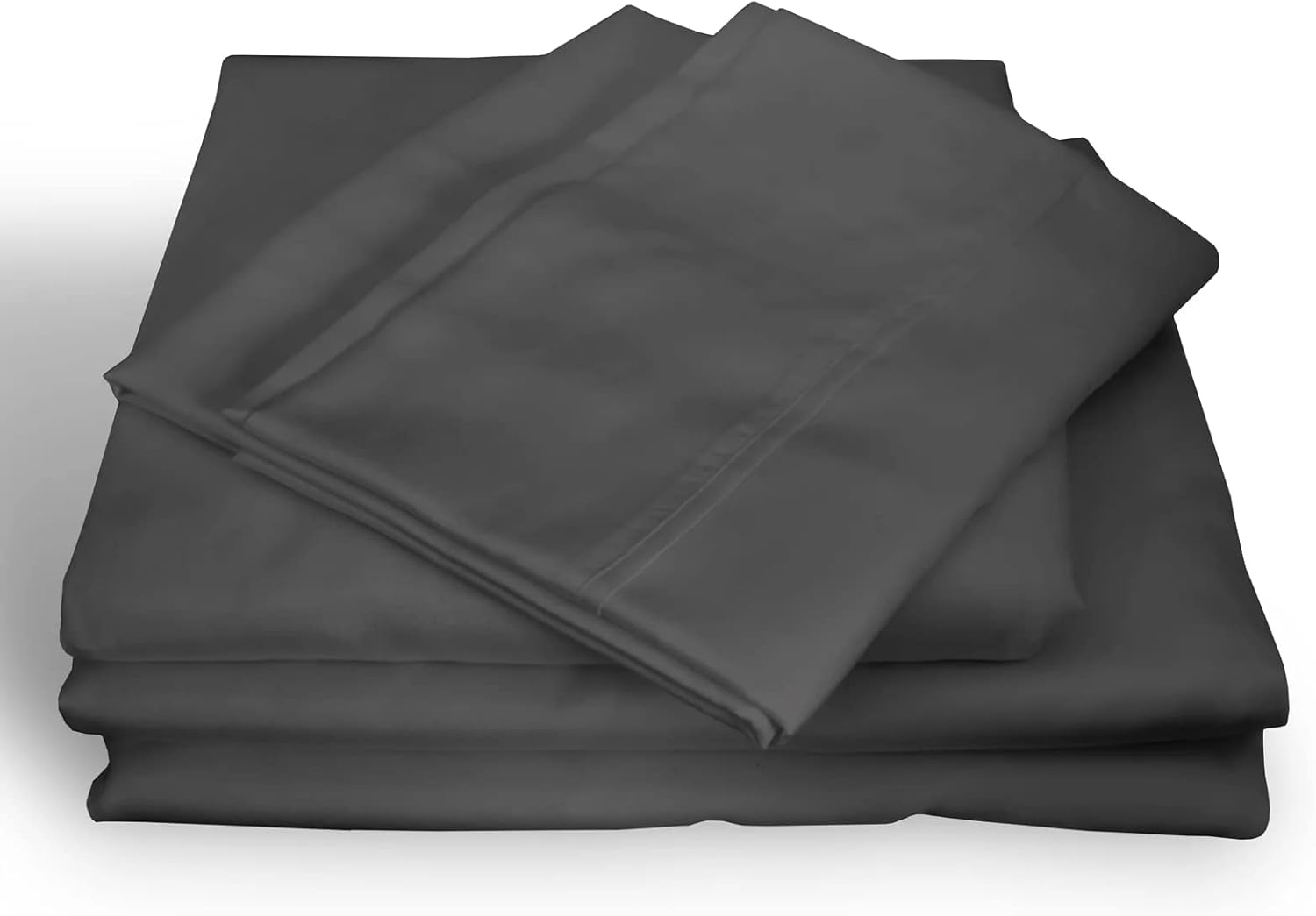 Royal Comfort Balmain 1000TC Sheet Set 50% Bamboo 50% Cotton Luxury Ultra Soft, 1 X Flat Sheet, 1 X Fitted Sheet, 2 X Pillowcases (White, Queen)