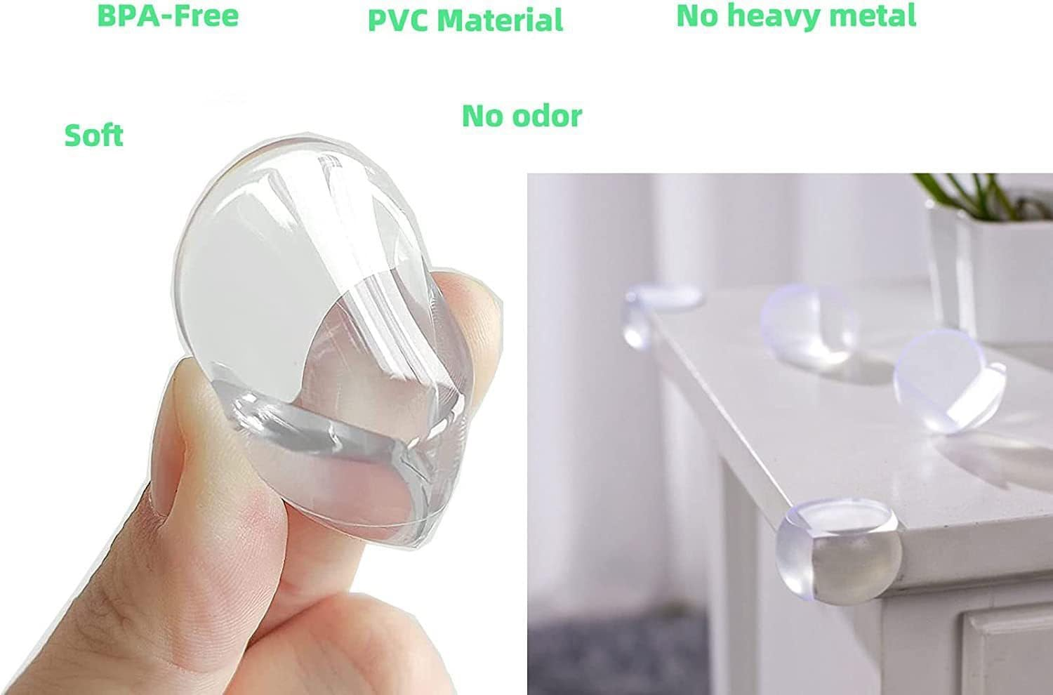 Corner Protector, Baby Proof Furniture Corner Guards, Safety Bumpers & Cushion to Cover Sharp Furniture & Table Edges,Clear and Transparent,Pre-Taped (12 Count Round-Shape(Park of 1)) image number 5