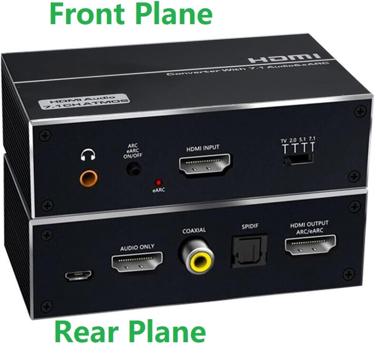 MOUDOAUER EARC HDMI 2.0 Audio Extractor 4K@120Hz HDMI to Optical 3.5Mm AUX Audio Adapter Supports 4K 1080P image number 1