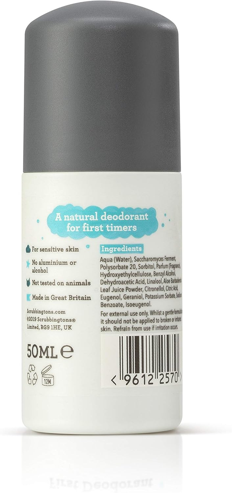 Scrubbingtons Pit Stop Children'S Natural First Deodorant Aluminium and Alcohol Free for Sensitive Skin 1 X 50Ml image number 4