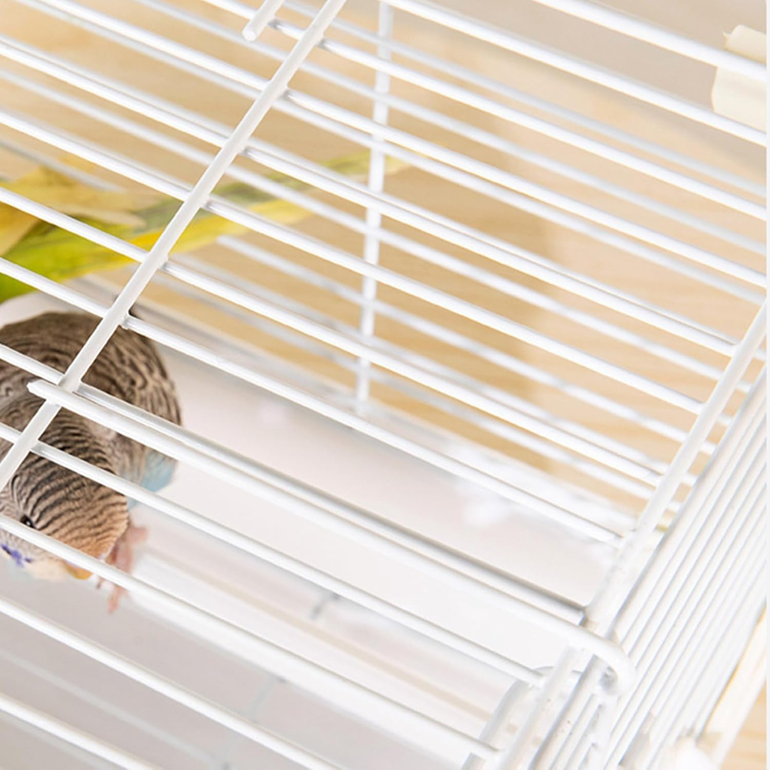 YNPQTDS Bird Travel Cage 27X20X20Cm Bird Travel Carrier with Removable Tray ABS Portable Birds Cage with Handle for Green Cheeks Cockatiels Parrots image number 1