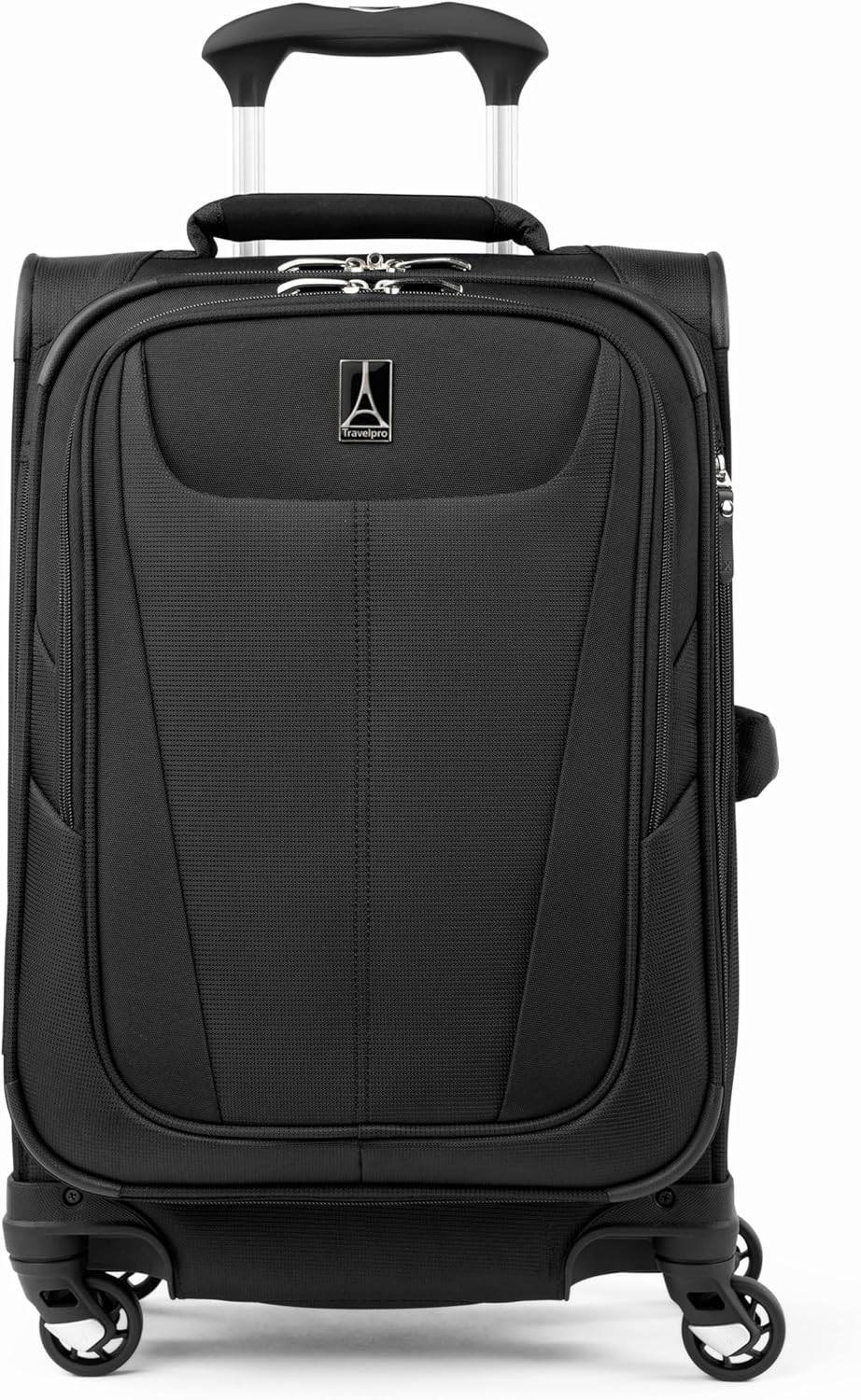 Travelpro Maxlite 5 Softside 2Pc Set Expandable Carry on Luggage with 4 Spinner Wheels/Soft Underseat Tote, Lightweight Suitcase, Men and Women, Black, Carry-On 21-Inch, Maxlite 5 Softside Expandable