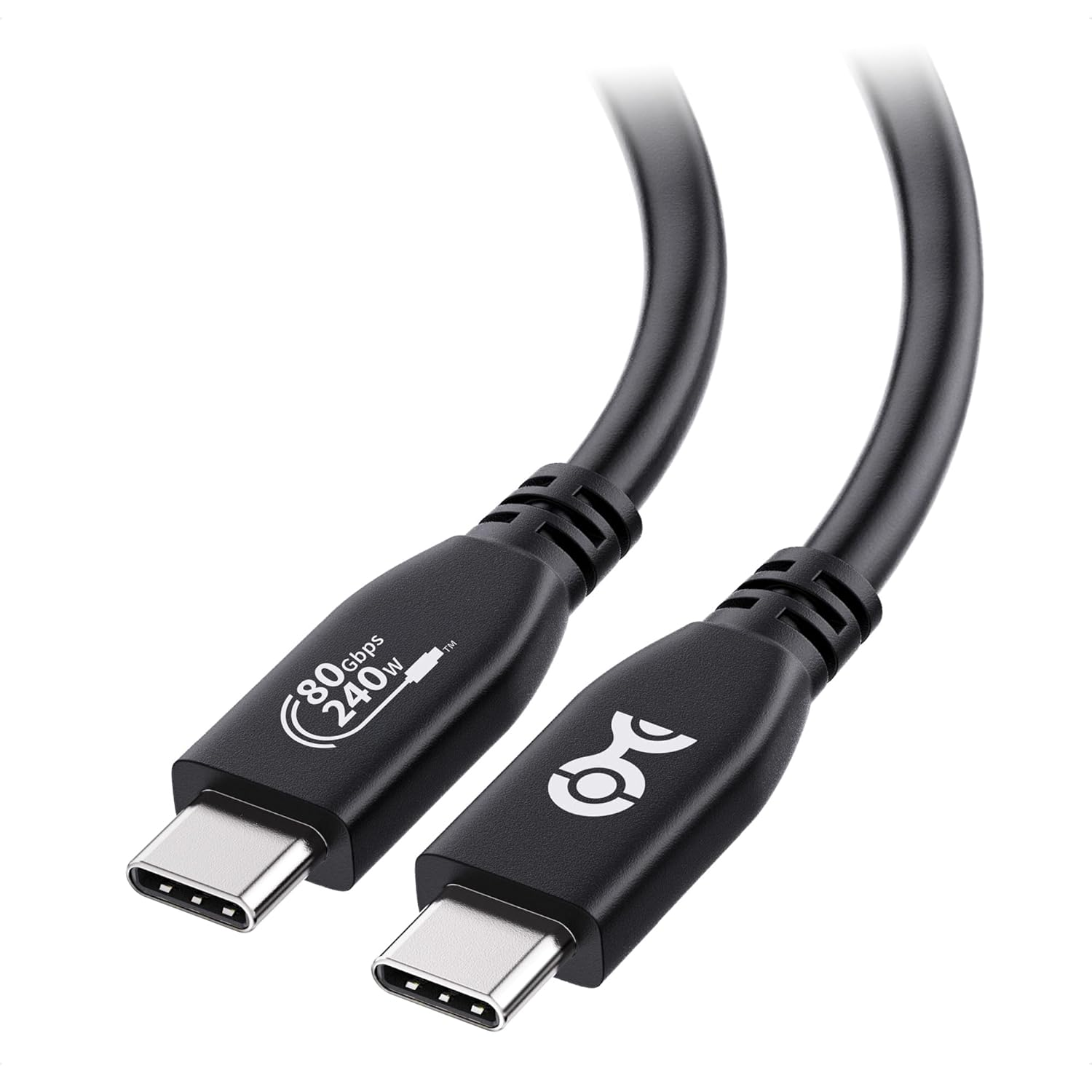 [USB-IF Certified] Cable Matters 80Gbps USB4 Cable - 1.2M, USB 4 to USBC Cable Supports [8K@120Hz / 4K@480Hz Video, 240W Charging, 80Gbps Data Transfer], Compatible with Thunderbolt 5/4, Macbook