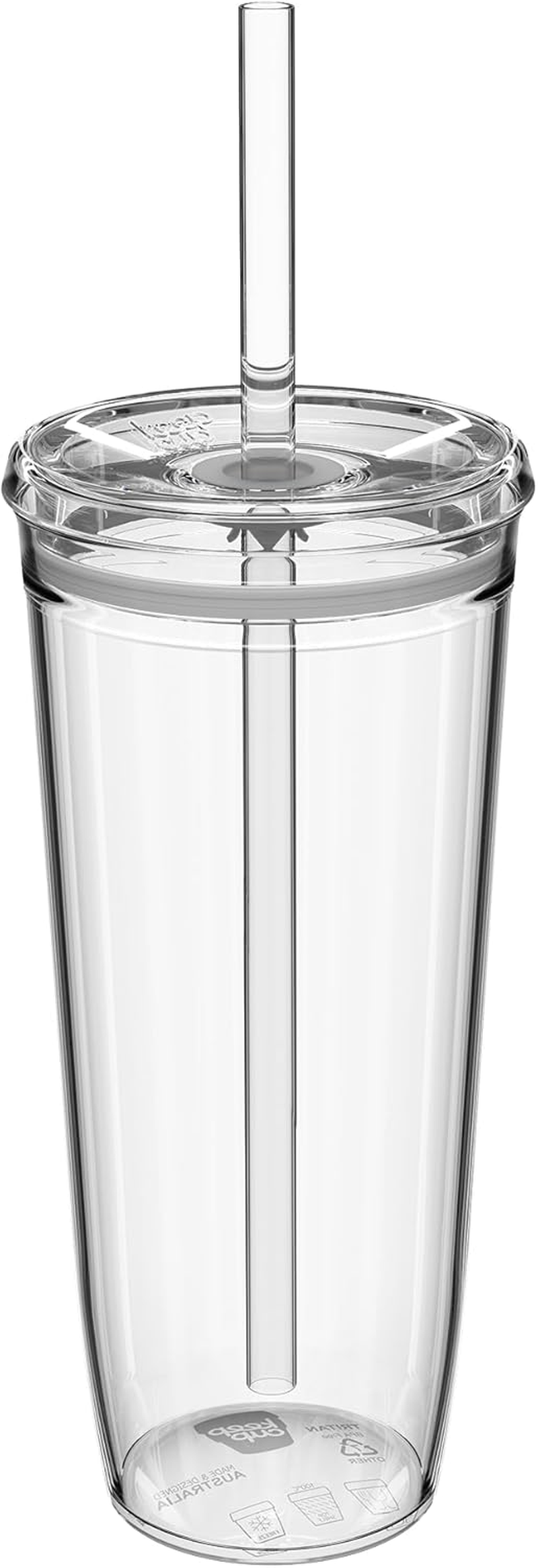 Keepcup Cold Cup - Clear Plastic, Reusable Ice Coffee Cup with Lid and Straw - Extra Large 20Oz (590Ml) image number 2