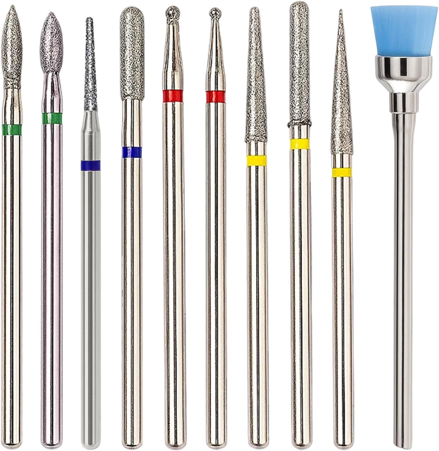 Nail Drill Bits, 10 Pcs Professional Nail Supplies Set for Manicure Pedicure, Melody Susie Nail Drill Bits image number 6