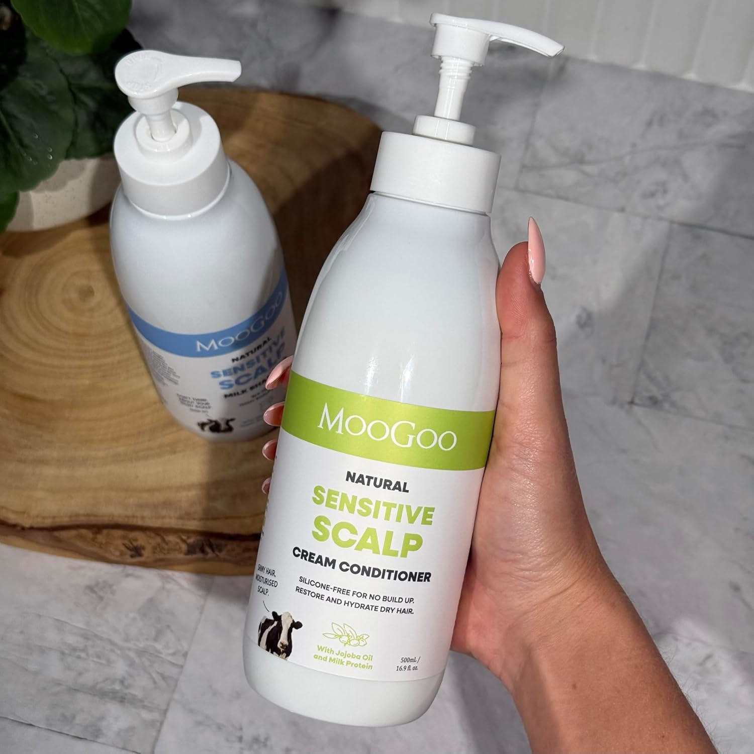 Moogoo Natural Cream Conditioner Scalp-Friendly Conditioner 500Ml/169Fl. Oz. image number 4