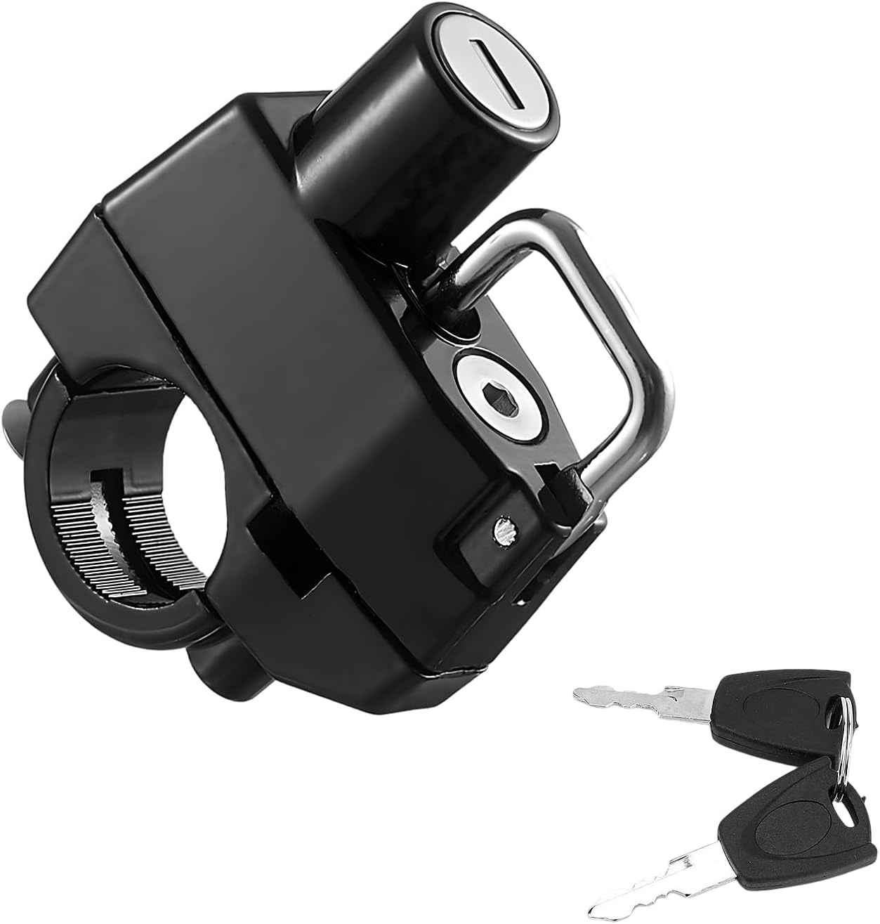 Motorcycle Helmet Lock, Aluminum Alloy anti Theft Helmet Security Locks, Universal Tamper-Proof Helmet Locks for Motorbike Scooter Bike, Motorcycle Accessories (1PCS)