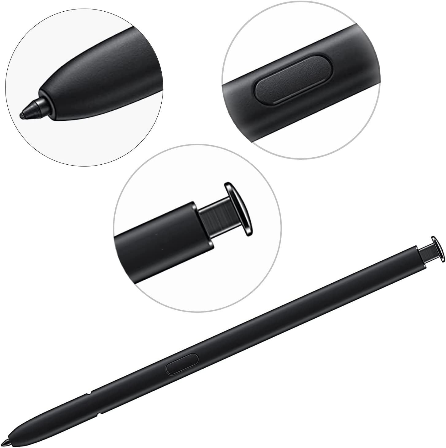 2 Pack Galaxy S23 Ultra Pen without Bluetooth Function for Samsung Galaxy S23 Ultra 5G S Pen Touch Screen Stylus Replacement (Phantom Black) image number 5
