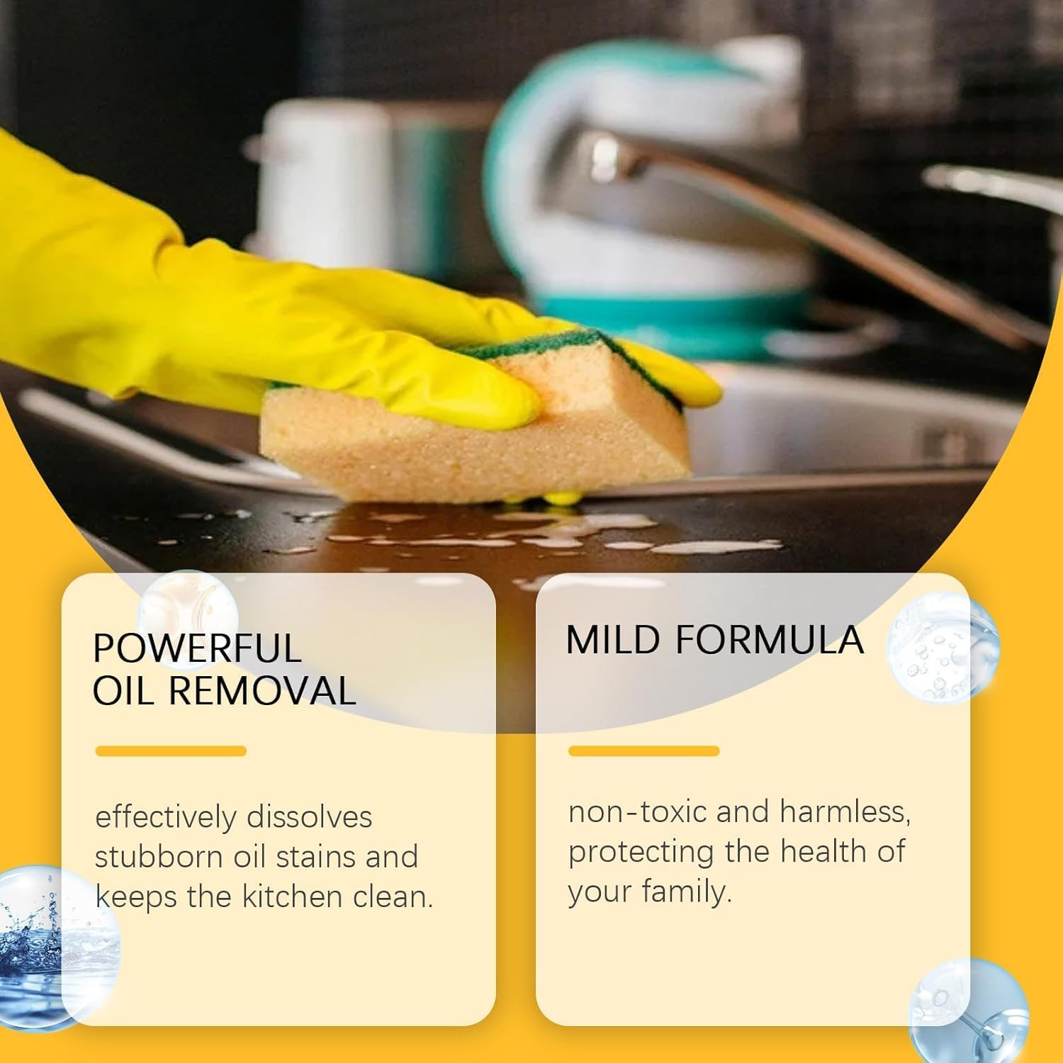 2025 New Multifunctional Kitchen Foam Cleaner & Degreaser Spray &ndash; Heavy-Duty Foaming Cleaner for Stubborn Stains, Range Hoods, Grime & Grease &ndash; Ideal for UK Kitchens (1) image number 3