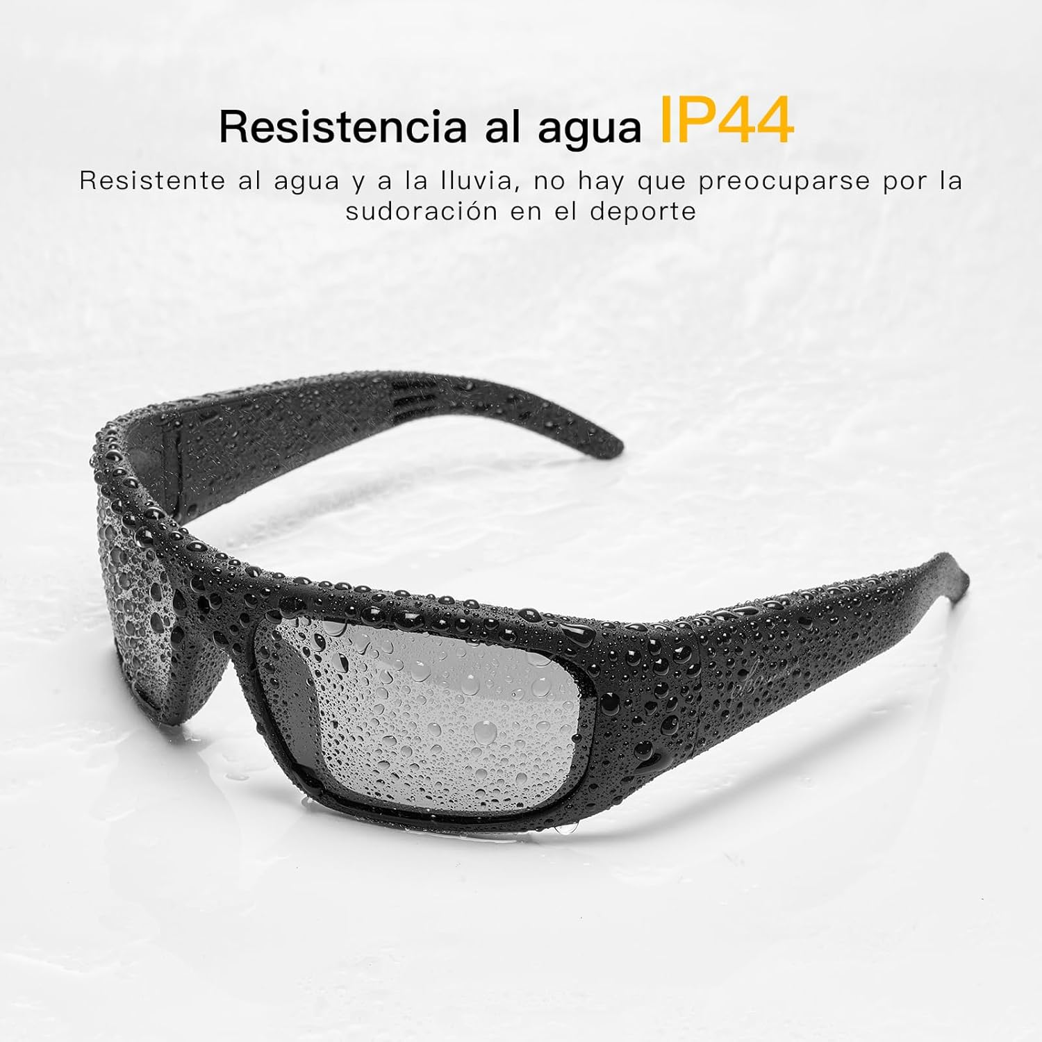 Oho 32GB Camera Glasses,24M Resolution H.265 1080P Smart Glasses with UV400 Sunglasses Lens for Outdoor Sport,Unisex - Black Frame-Black Lens-128Gb image number 5