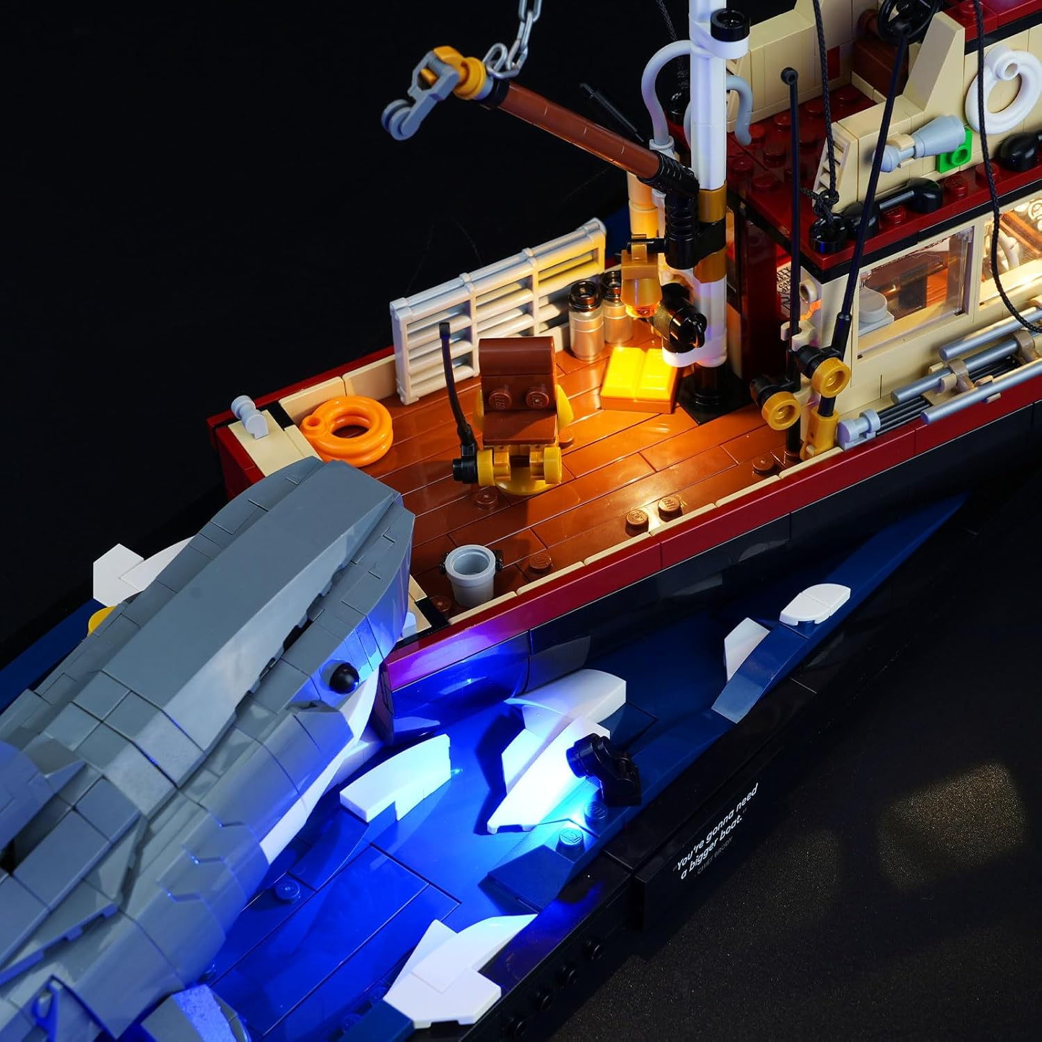 Cooldac LED Light Kit Compatible with  Jaws 21350, Lighting Set for White Shark (Lights Only, No Models)