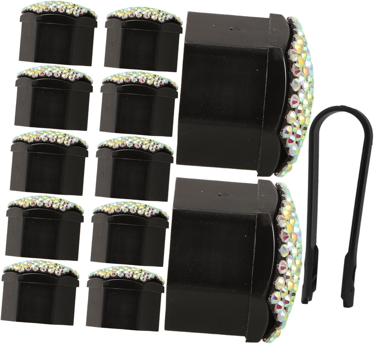 BELLIFFY Car Wheel Nut Caps Set 20Pcs with Rhinestone Decor, Universal Tire Bolt Covers for 17-Inch Wheels, Automotive Tyre Accessories for Women, Protective Lug Nut Dust Caps image number 6