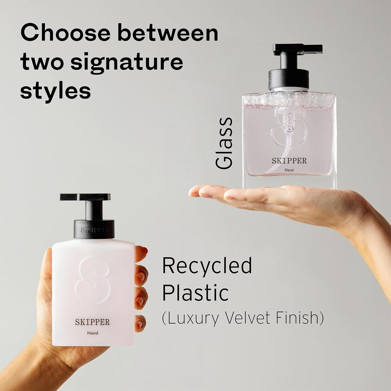 Tirtyl Skipper Hand Wash Single Kit - 1 Recycled Plastic Foaming Dispenser + 3 Tablet Refills (3X 8 Fl Oz Bottles of Soap) - Variety Fragrances image number 3