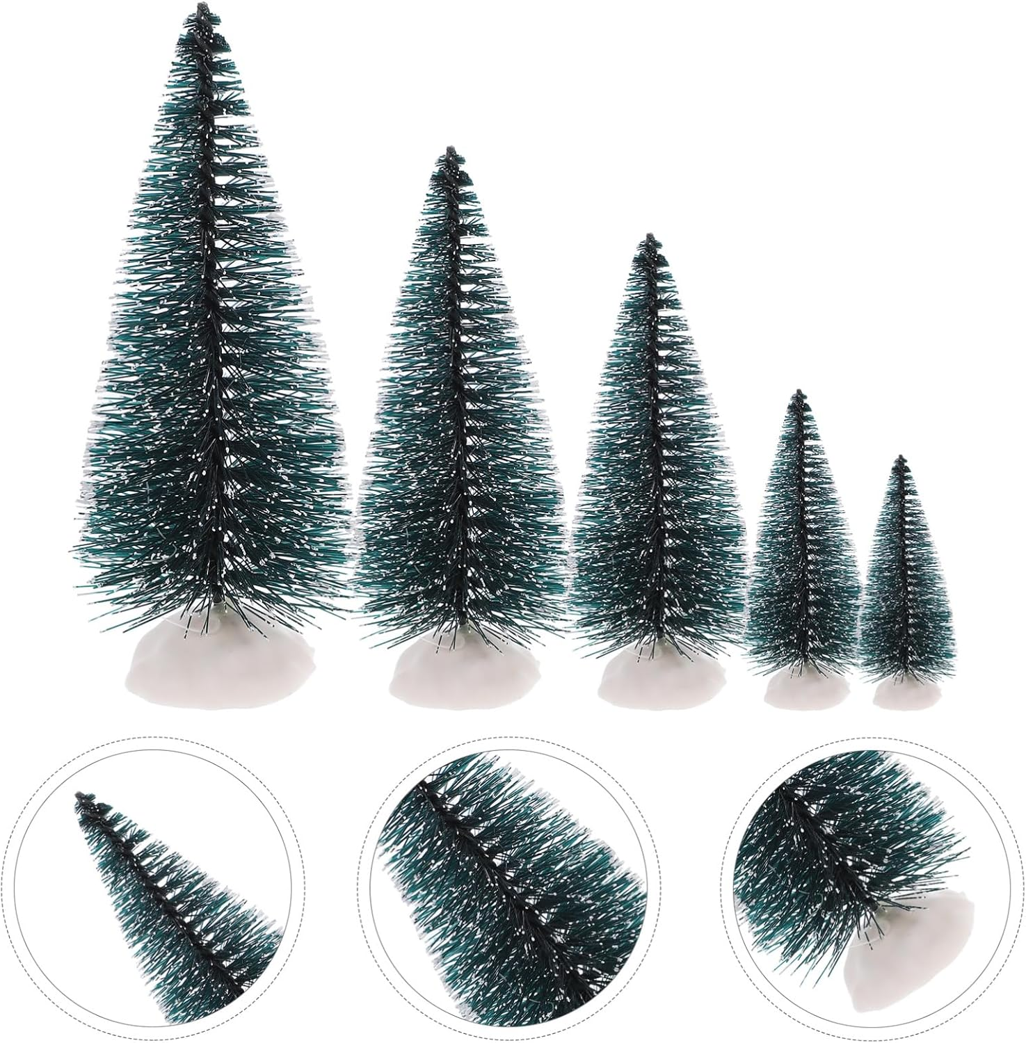 10Pcs Mini Artificial Christmas Tree Desktop Decorations for Xmas Party Home Table Decor Miniature Xmas Trees