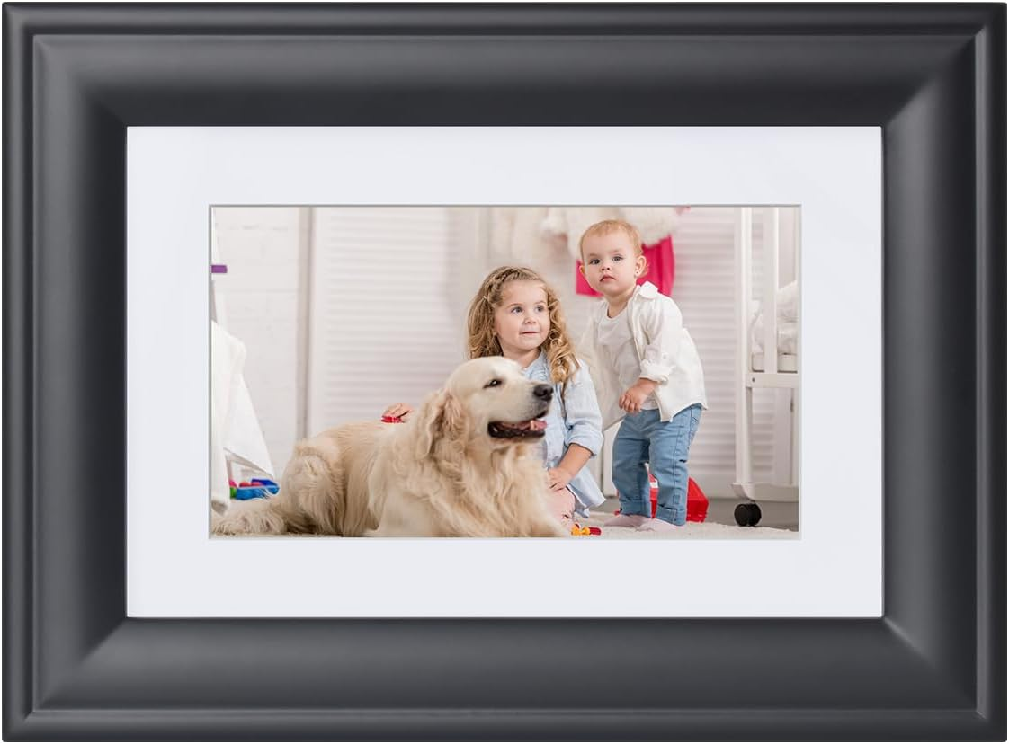 KODAK 7-Inch High Resolution Digital LED Screen Photo Frame, Elegant Wooden Frame, Easy Plug and Play (Non-Wifi)