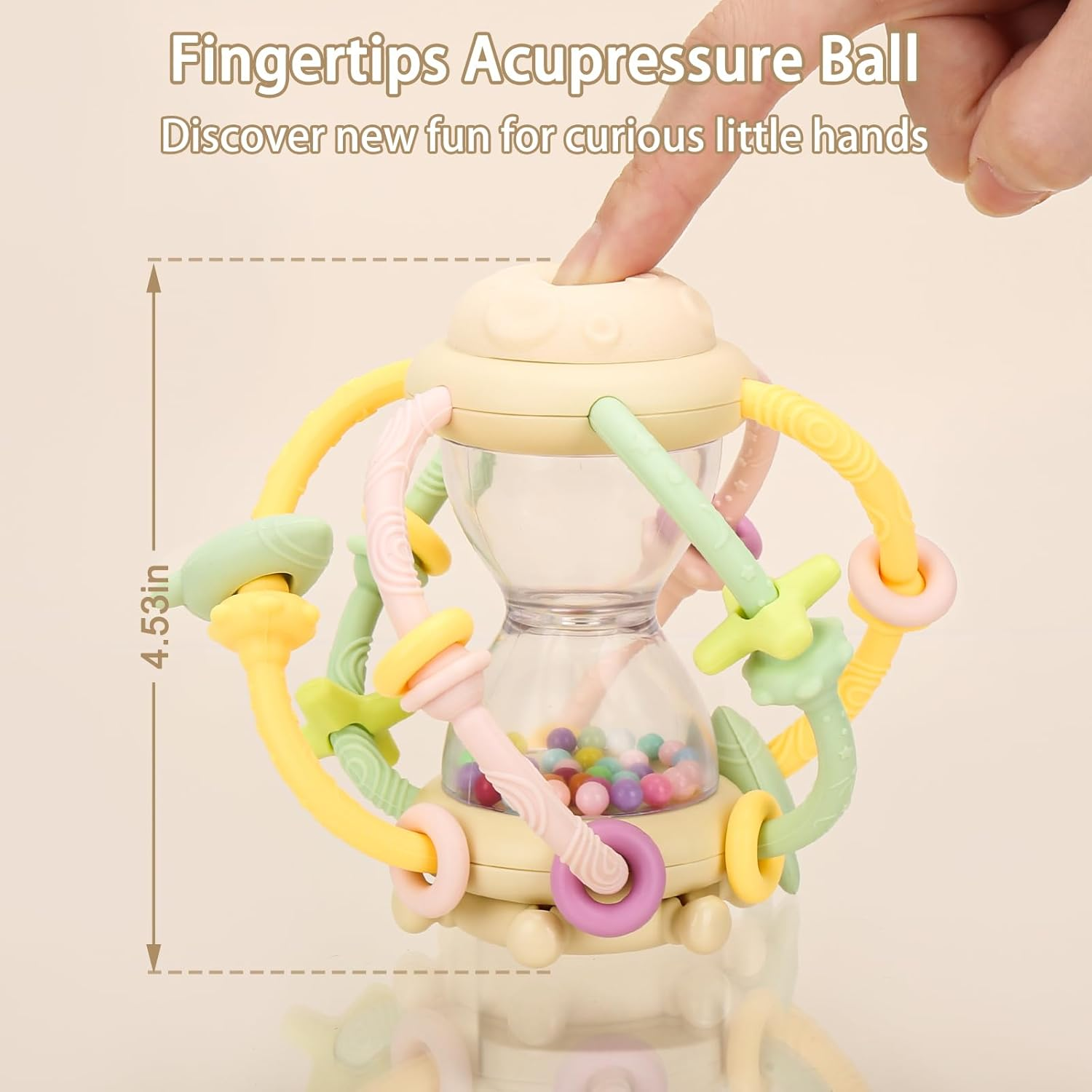 MISSLILI Baby Montessori Sensory Toys for Baby 3 Months+, Food Grade Teething Toys for Babies, Newborn Infant Learning Developmental Toys Gifts for Boys Girls image number 6