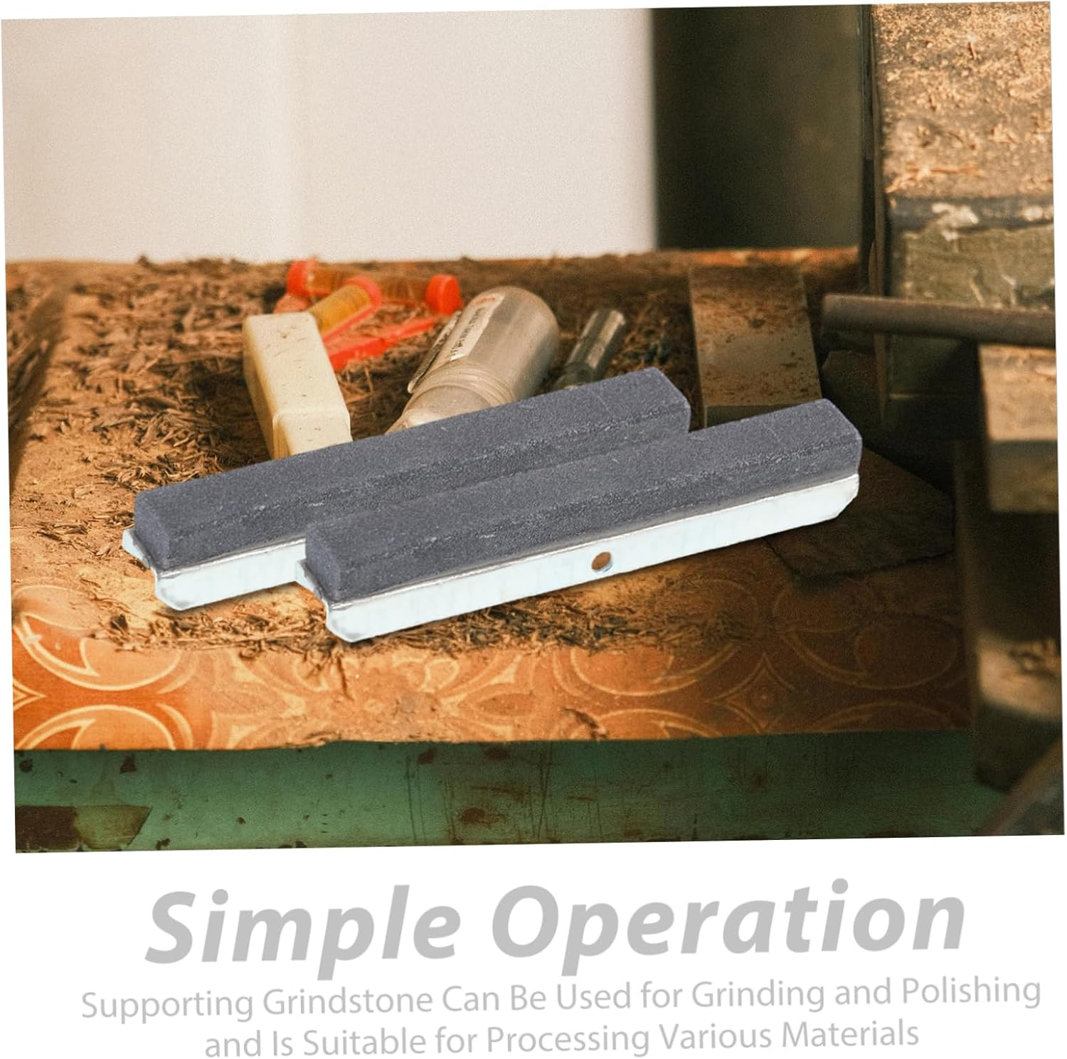 GETAJGHSD 3Pcs Cylinder Stones and Screws for Engine Cylinder Grinding Hand Tools for Car Maintenance and Polishing image number 6