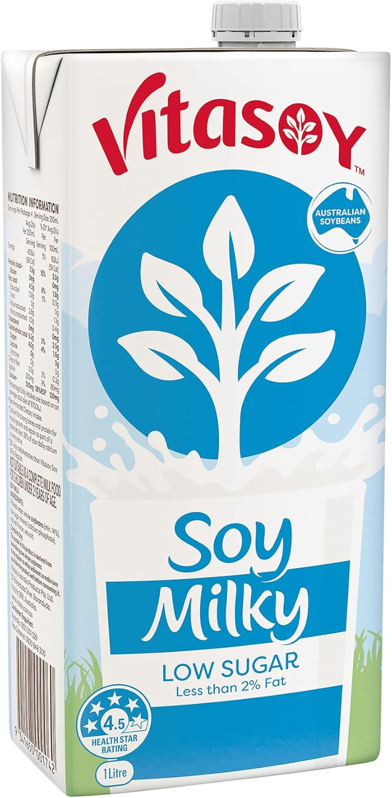 Vitasoy Milky Lite Long Life Soy Milk, 1 Litre (Pack of 12)