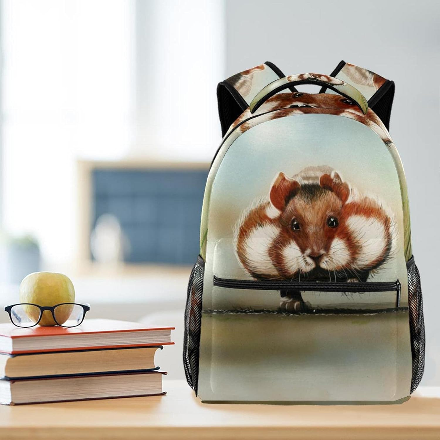 Hamster Backpack Students Shoulder Bags Travel Bag College School Tote Backpacks image number 2