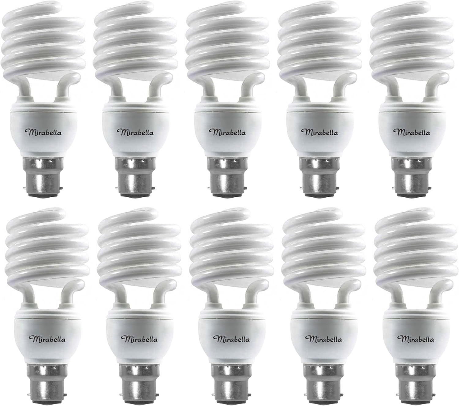 10 X 23W High Output CFL Globes Bulbs Cool White 4000K Bayonet BC B22 Compact Fluorescent image number 4