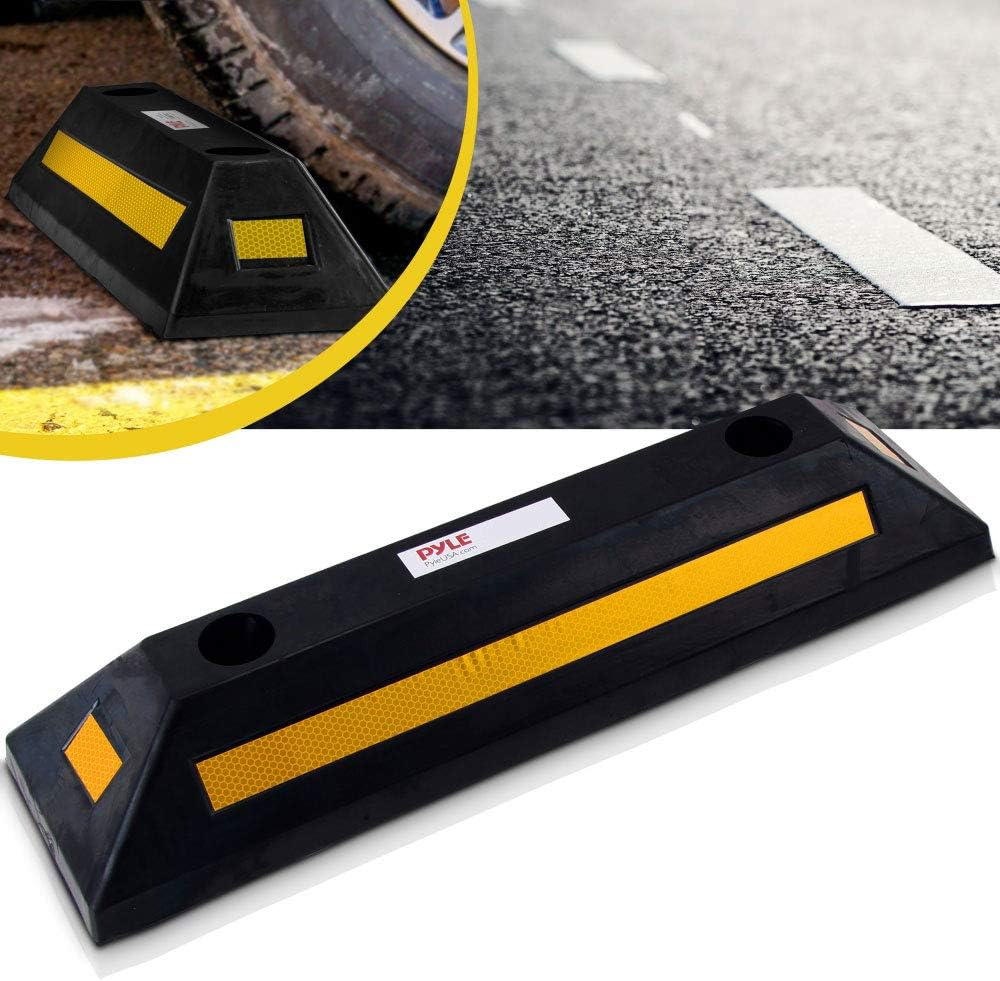 Pyle Vehicle Floor Stopper for Parking Safety 1PC, Curb Garage Mat, Heavy Duty Rubber, Parking Lot Driveway Stopper, for Car Vans Trucks image number 6