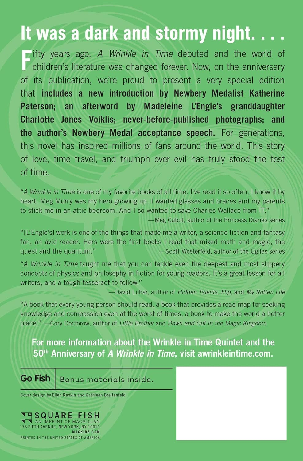 A Wrinkle in Time: 50Th Anniversary Commemorative Edition: 1: (Newbery Medal Winner) image number 1