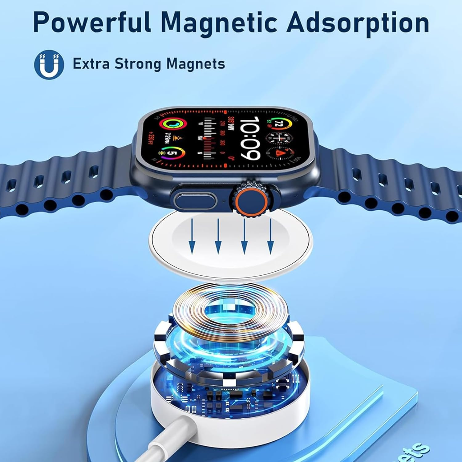 Upgraded 2-In-2 I Watch Charger for Apple Watch Charger, USB-C Fast Iphone 17 16 15 Charger Iwatch Magnetic Charging Cable for Iwatch Ultra3/Se3/11/10/9/8/7/6/5/4/3/2, Iphone 17/16/15 - 2In2 Lightning image number 6