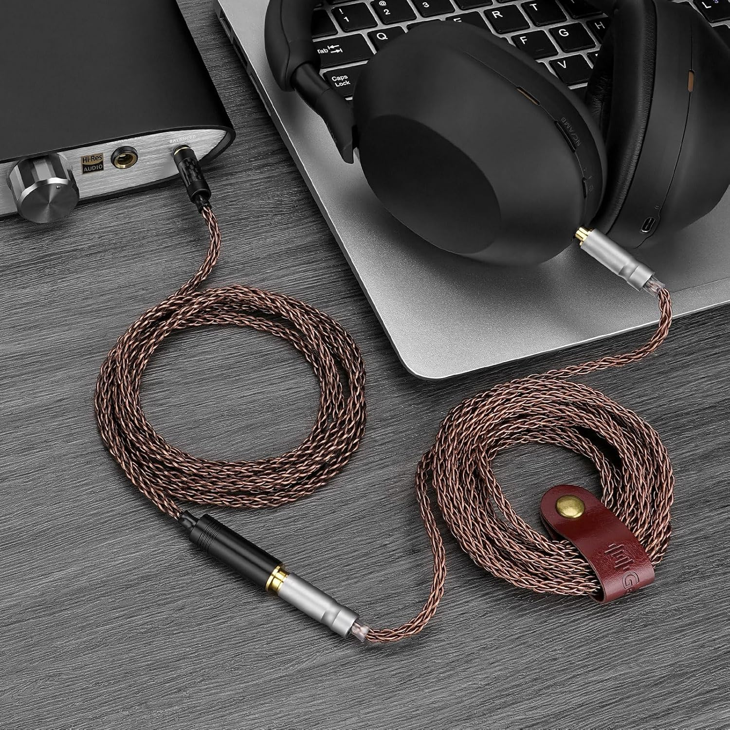 Geekria Apollo 6NOCC 4.4Mm Balanced Cable Single Crystal Copper Upgrade Extension Cord, 4.4Mm Male to Female Replacement Cord for Hifi Headset (4.9Ft / 1.5M) image number 5