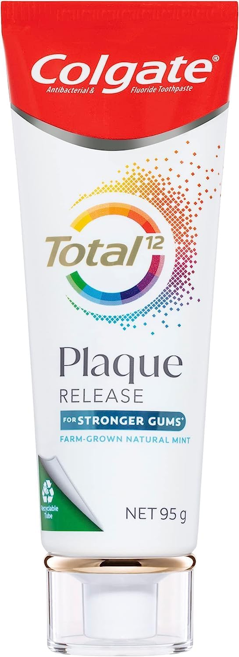 Colgate Total Plaque Release Toothpaste, 95G, Farm-Grown Natural Mint, for Stronger Gums image number 5
