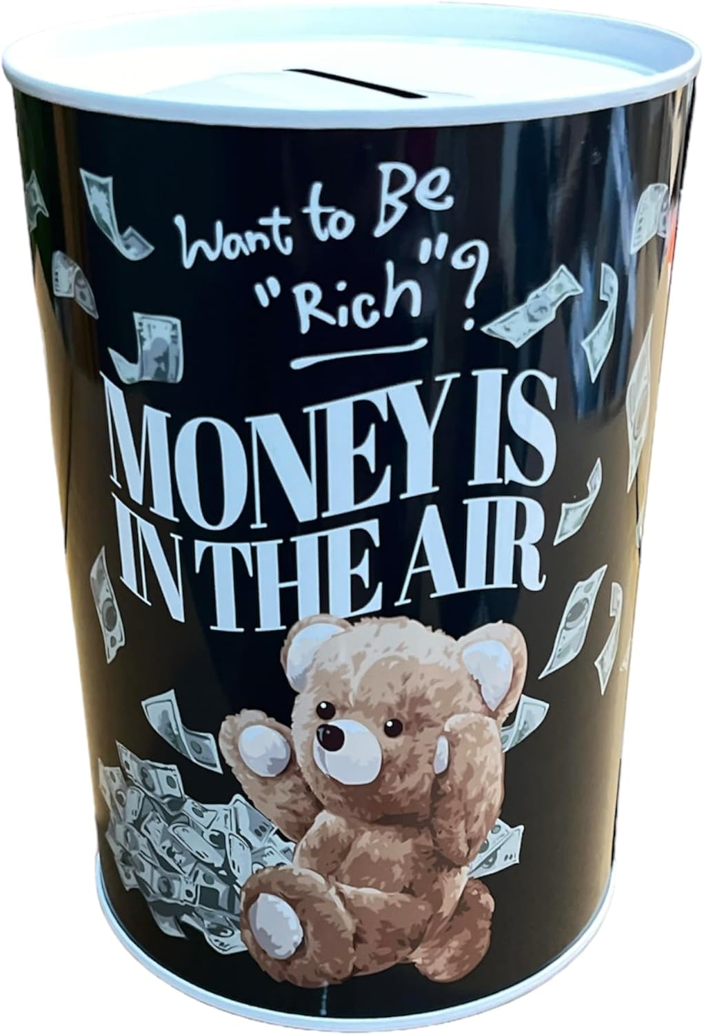 Original Money Box with Style and Message, Large Money Box for Adults, Money Box, Gift, Money Box XL (15 X 10 Cm, Bear Money Lover)