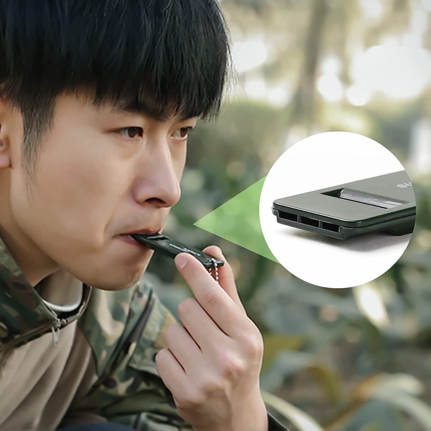 Zosylala Whistle,Multiple Frequencies Whistle,Loud Volume,Survival Whistle for Outdoor Safety,Hiking,Camping and Pet Training-2Packs image number 1