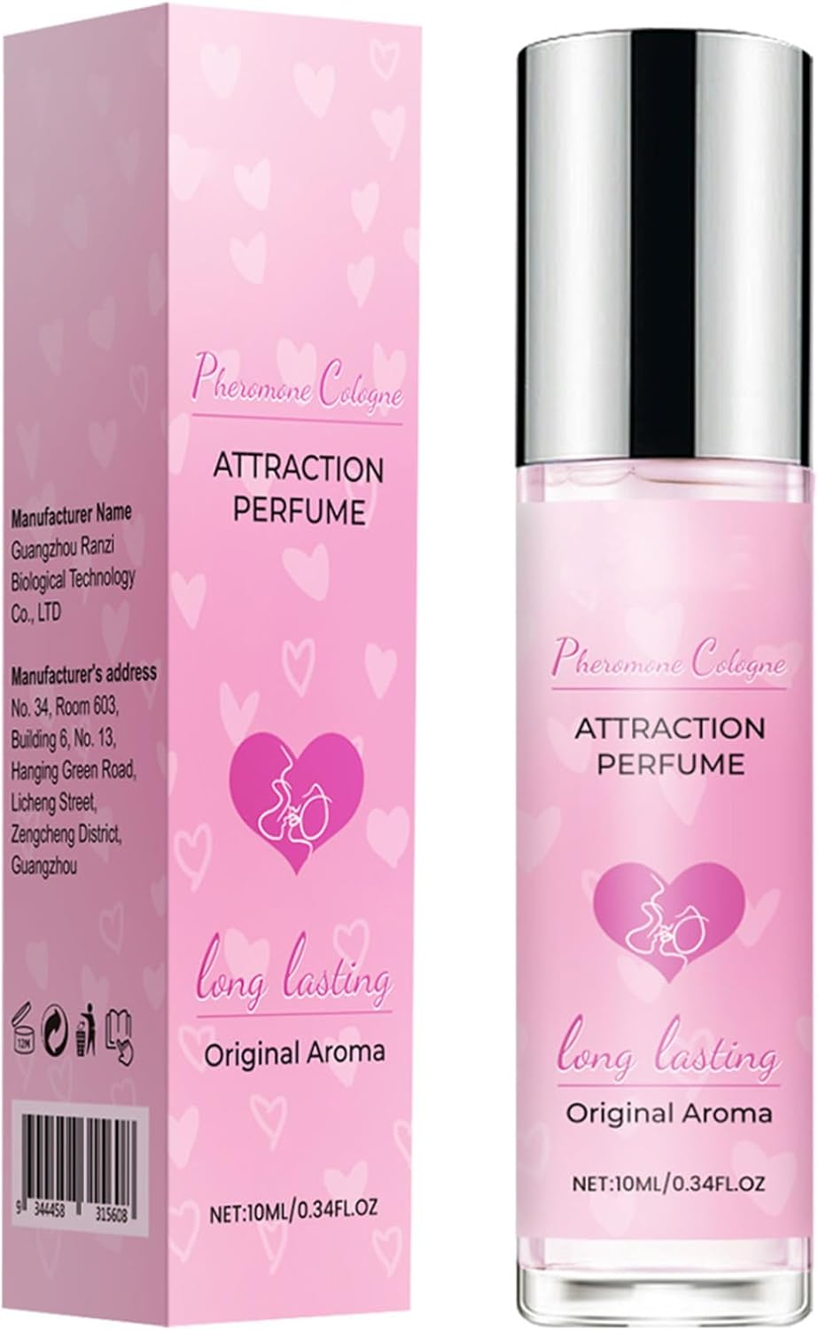 Raenseen Men'S Fragrance with Pheromones Fresh Natural Scent Long Lasting Cologne for Confidence at Any Event Pink One Size