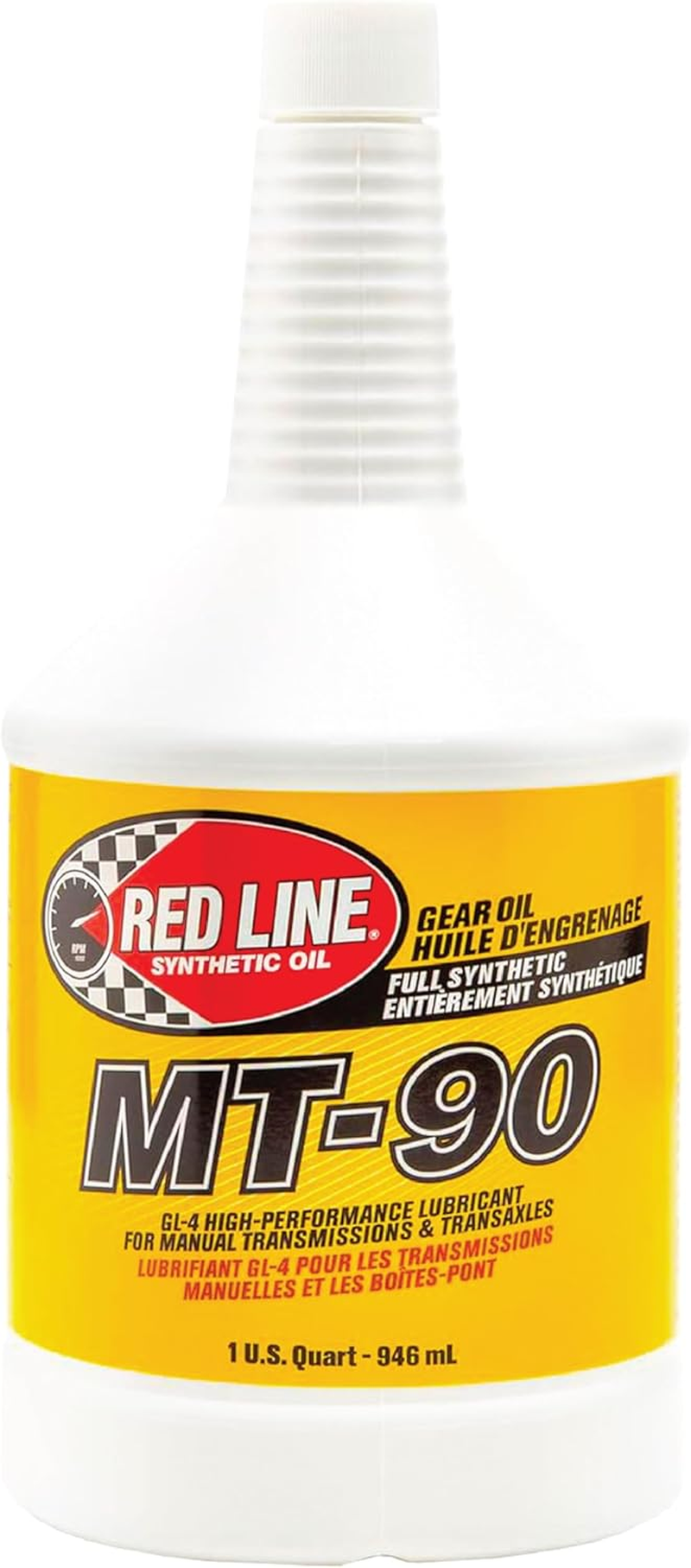 Red Line (50304) MT-90 75W-90 GL-4 Manual Transmission and Transaxle Lubricant - 1 Quart