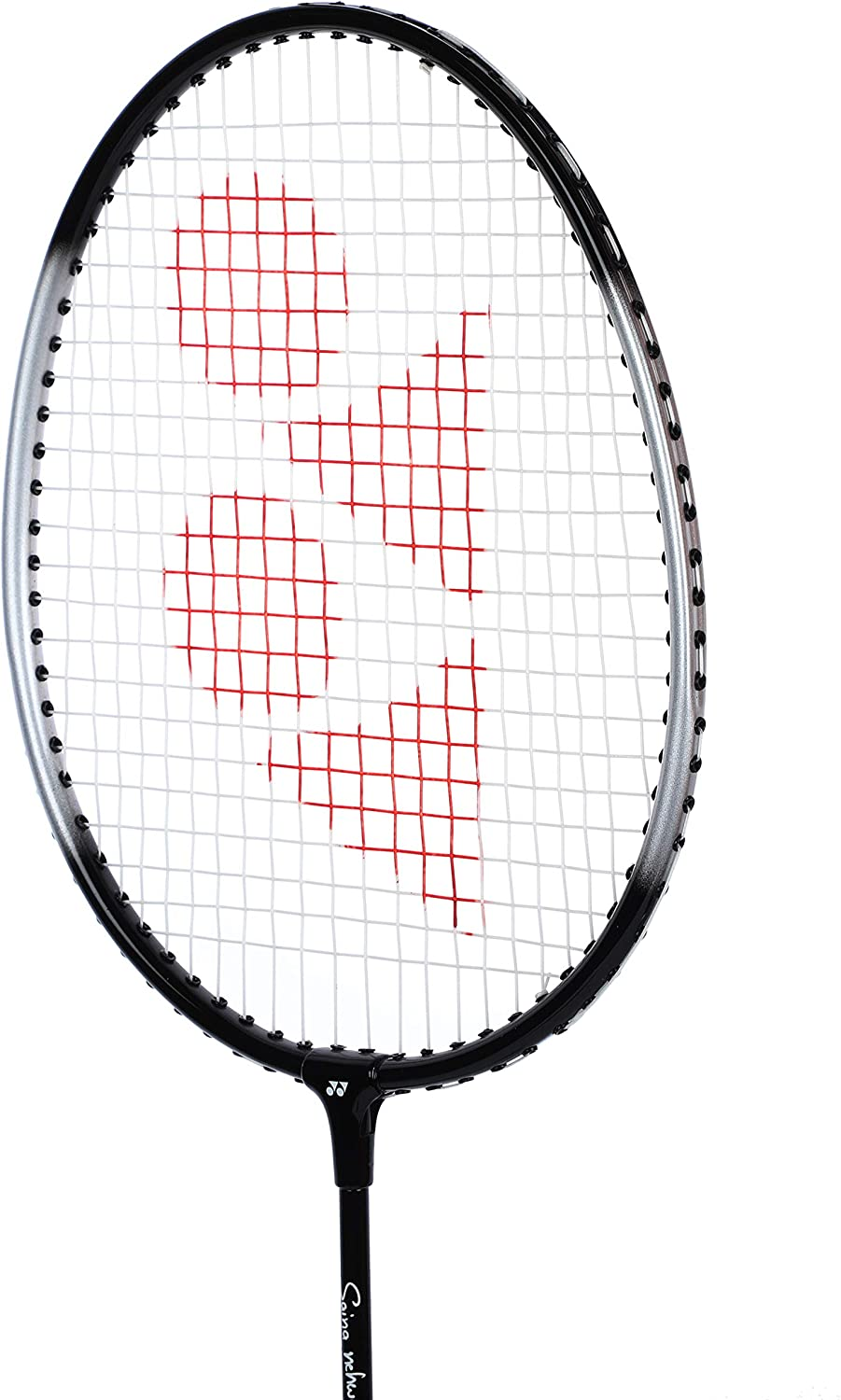 YONEX GR 303 Saina Nehwal Special Edition Aluminium Strung Badminton Racket with Full Racket Cover (Black) | for Beginners | 95 Grams | Isometric Head image number 3