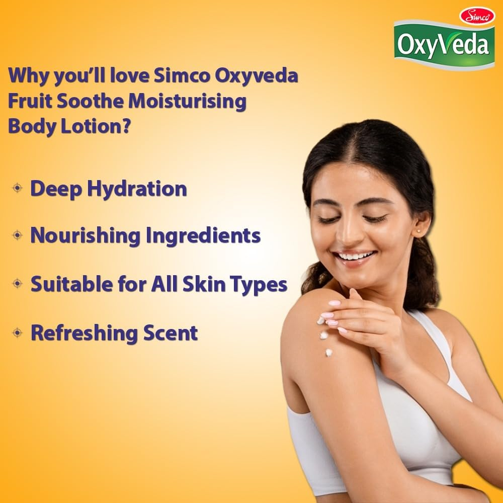 Simco Oxyveda Honey & Almond Nourishing Body Lotion, 500 Ml | Deep Absorbing Body Lotion | Best Body Lotion for Women & Men image number 3