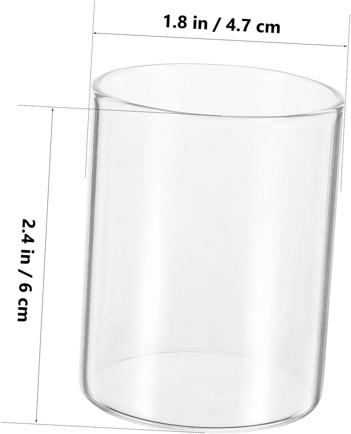 CORHAD Glass Candle Holder Windproof Shade Elegant Transparent Design for Home Wedding and Party Decoration for Jar Candles image number 1