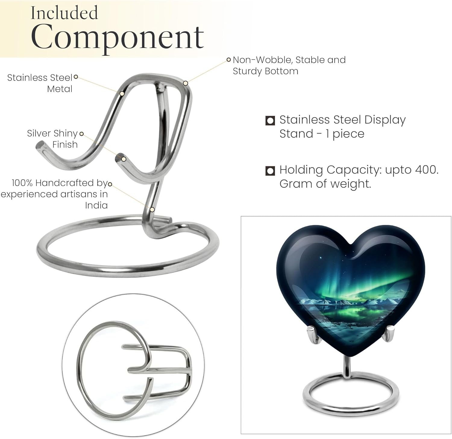 KARYLIZ Aurora Keepsake Urn for Ashes - Cremation Memorial - Small Ash Urns - Portable Urns - Miniature Urn - Unique Burial Urns 3 Inch, Set of 4 image number 1