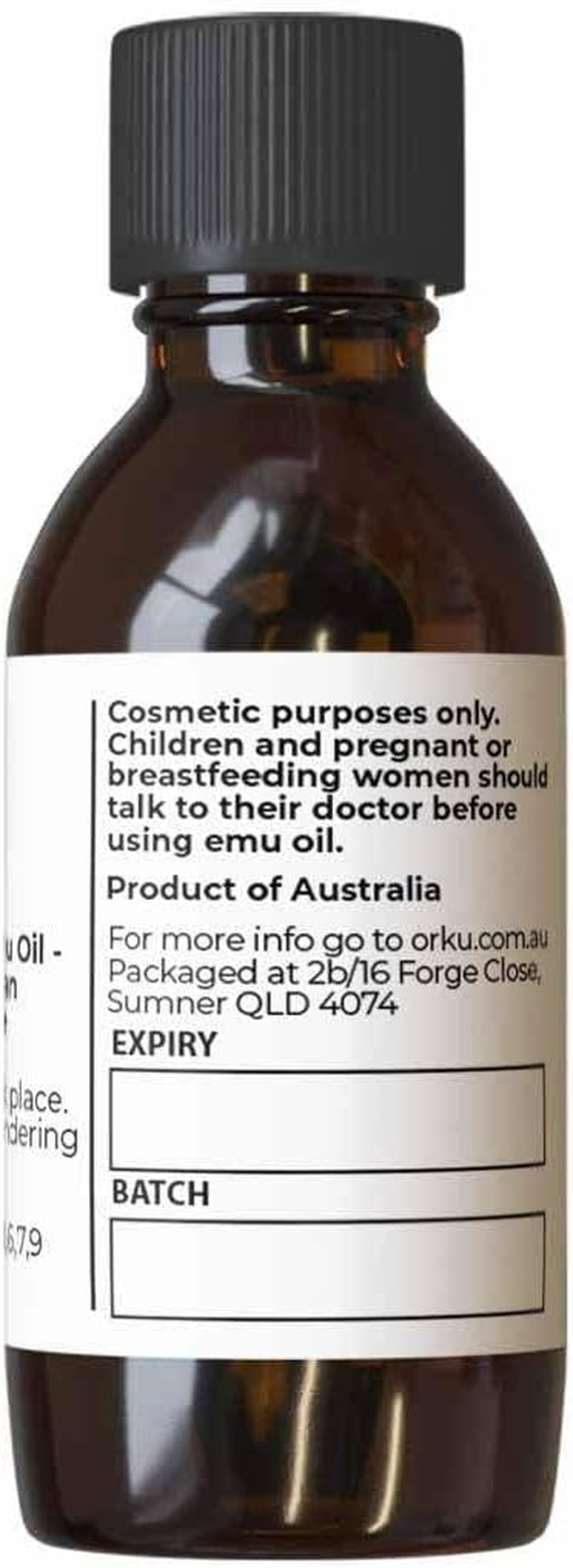 Orku 10Ml Pure Emu Oil - Natural Undiluted Australian Dromaius Novaehollandiae