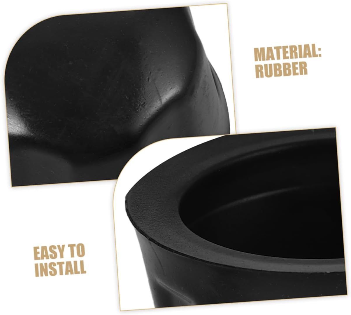 Luxshiny 4Pcs Rubber Wheel Cover Caps Replacement for ATV Trailer Boat Trailer Bearing Mud And image number 4