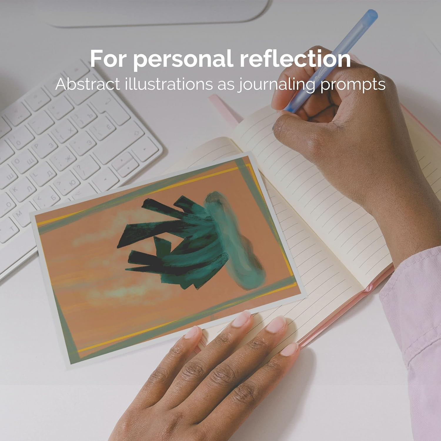 Metafox Galerie of Feelings, 52 Abstract Feeling Cards for Therapy, Coaching and Reflection, High-Quality Coaching Picture Cards in Postcard Format image number 4