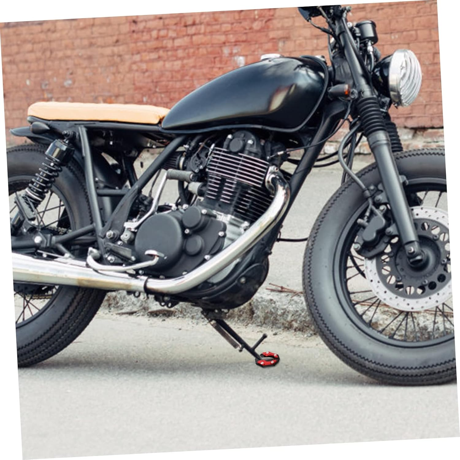 Motorcycle Kickstand Enlarger Pad Nmax155 Foot Side Stand Pad Kickstand Support Plate - Blue image number 7