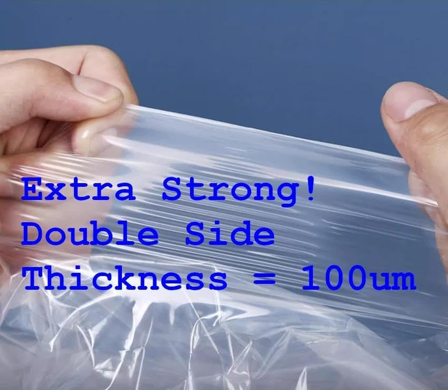 Self Seal Clear Poly Bags with Suffocation Warning, 30Cm X 40Cm, Extra Strong & Thick, FBA Sellers, Apparel Bags - 100 Pack image number 5