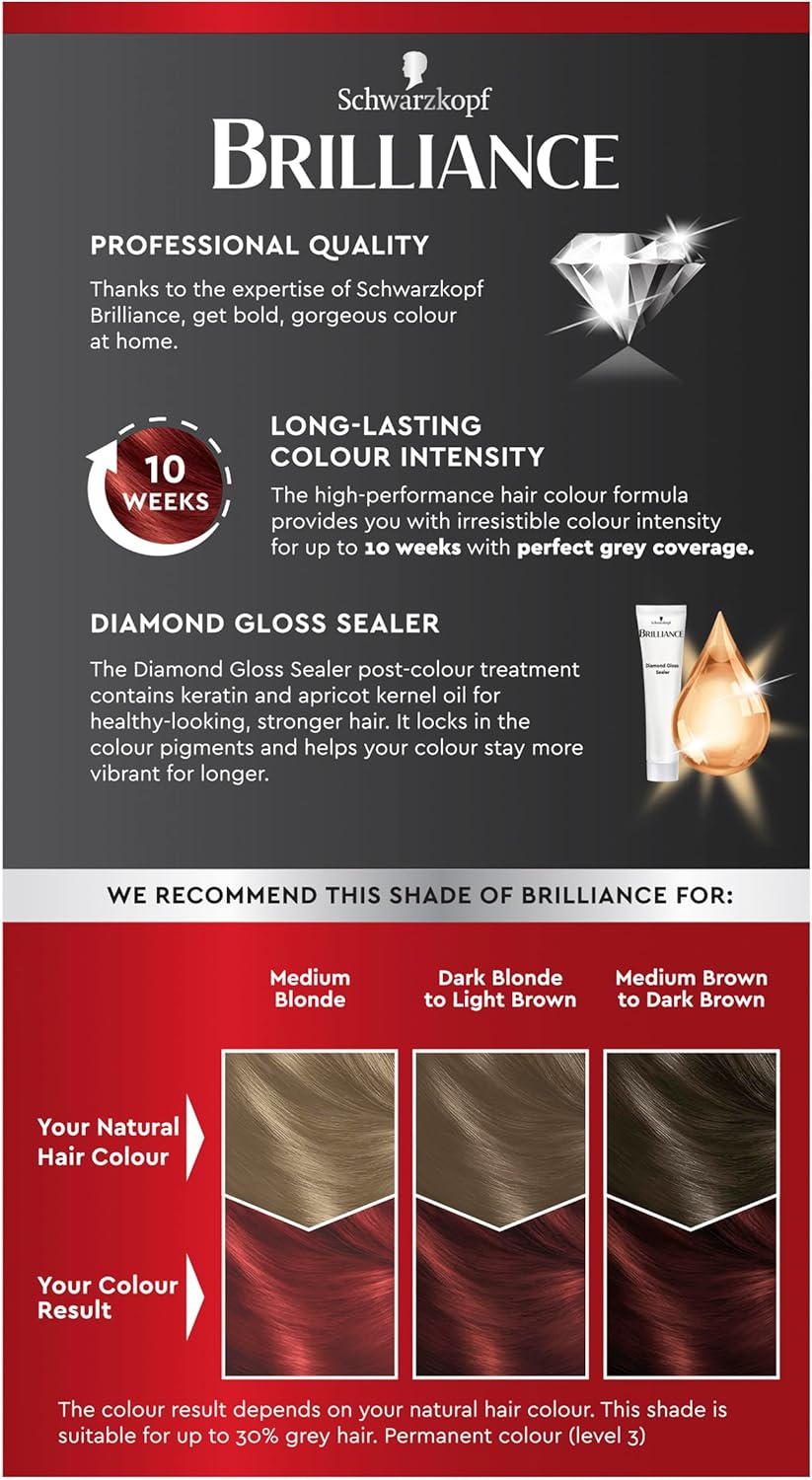 Schwarzkopf Brilliance 76 Magical Mahogany ANZ 60Ml Permanant Hair Colour image number 7
