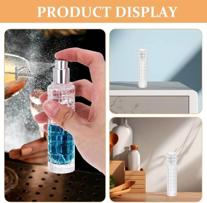 STOBAZA Professional Cocktail Spray Set 4 Pack - 30Ml Crystal Glass Bitters Atomisers for Absinthe/Aperitif, Leak-Proof & Reusable Bar Tools image number 2