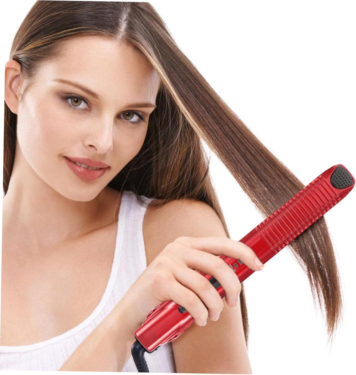 Baluue Cordless Hair Straightener Curler Rechargeable Travel Hair Straightener Temperature Modes for Women Men image number 6