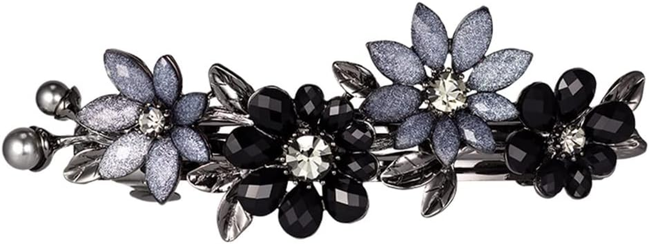 Crystal Hair Accessories,Clips Hairpins,Clip Plate,Hairpin Spring Clip Hairpin Rhinestone Ponytail Headgear Large Clip Hair Accessories (Color : A, Size : 9 * 3.2Cm) image number 1